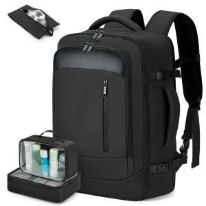 Hand Luggage Waterproof Backpack with 3 Packing Cubes, Large Travel Backpack Travel Backpack