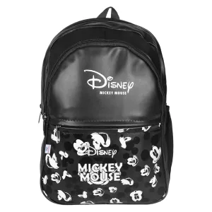 Heart Home Disney Mickey School Bag for Kids|Stylish Backpacks for Kids|Leather Waterproof Shoulder Straps Bag for College|Travel (Black)