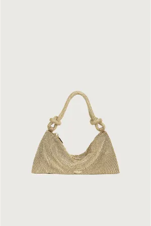 HERA NANO RHINESTONE SHOULDER BAG - SAND DOLLAR