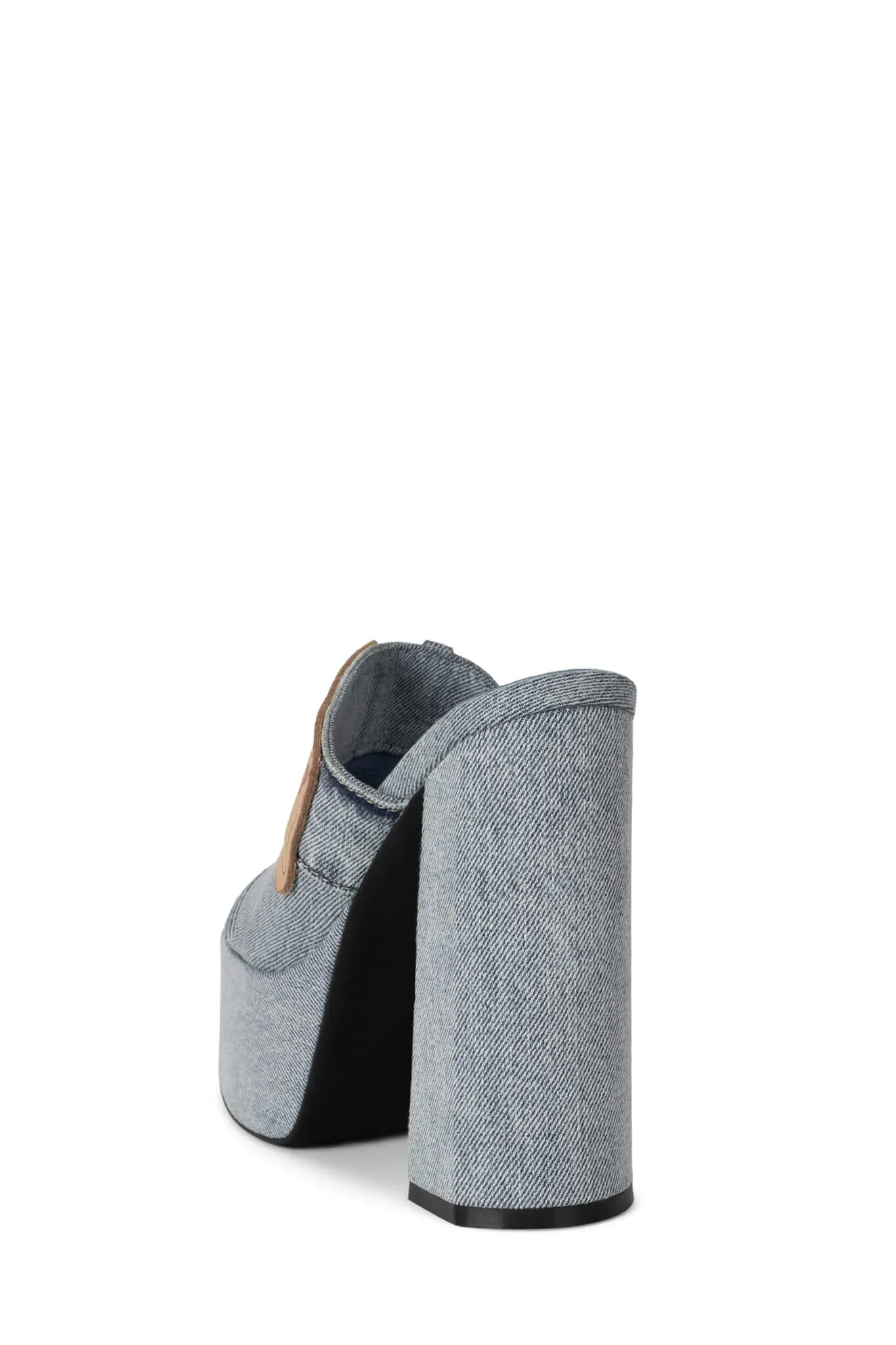 Jeffrey Campbell Backpocket Light Blue Denim Platform Sandal
