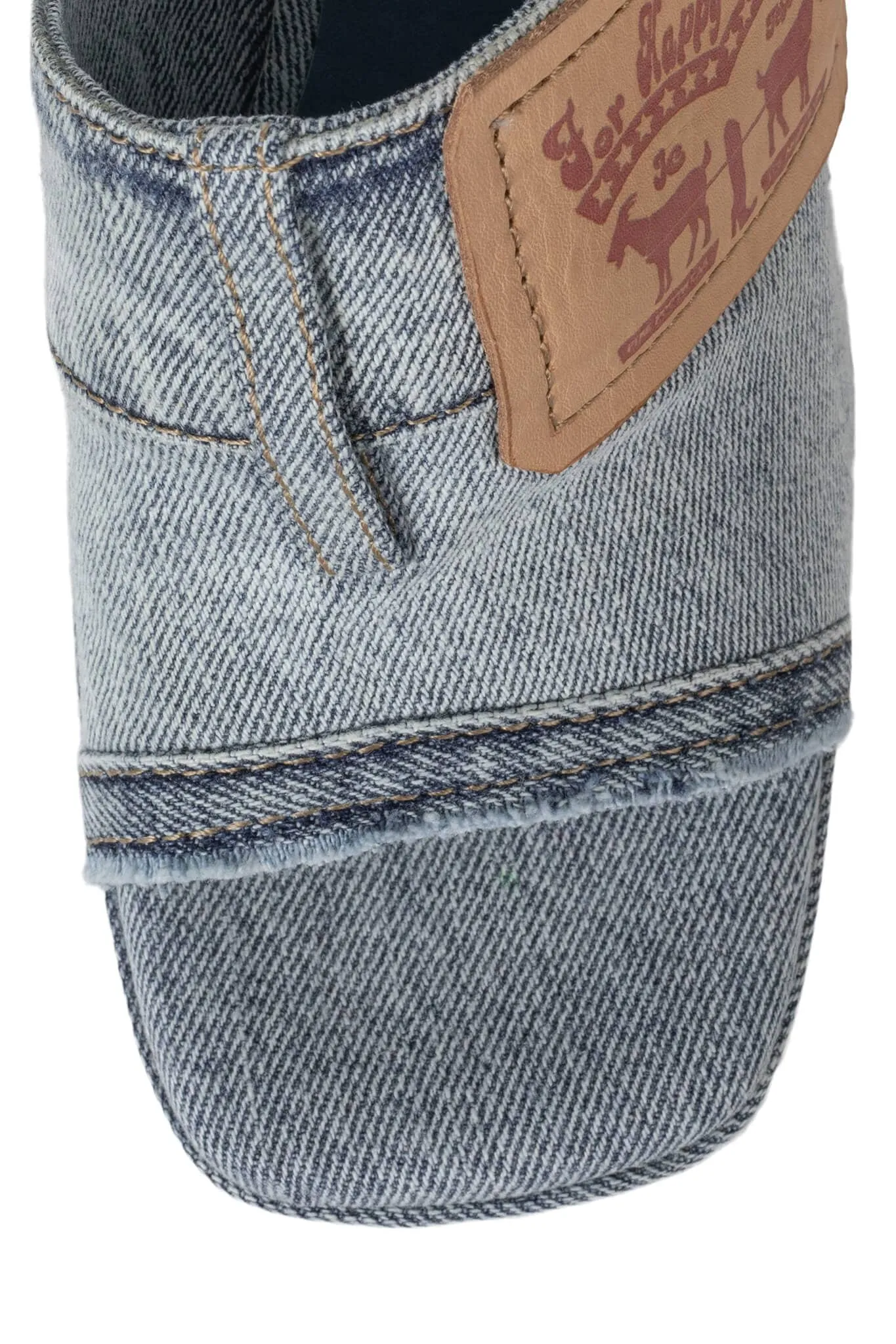 Jeffrey Campbell Backpocket Light Blue Denim Platform Sandal