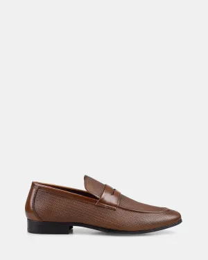JULIUS MARLOW Lapel Loafer - Tan