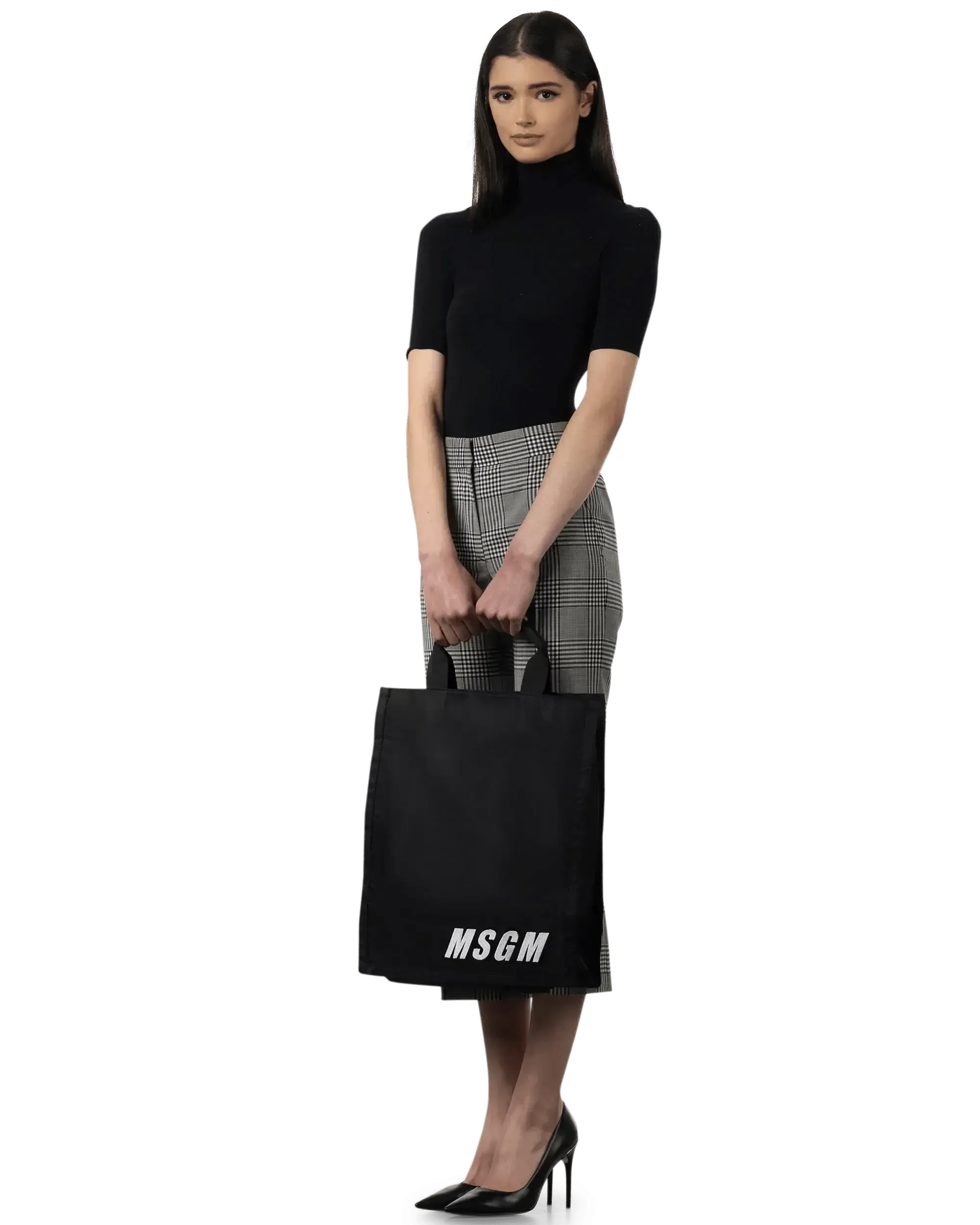 Large Embroidered Logo Bag