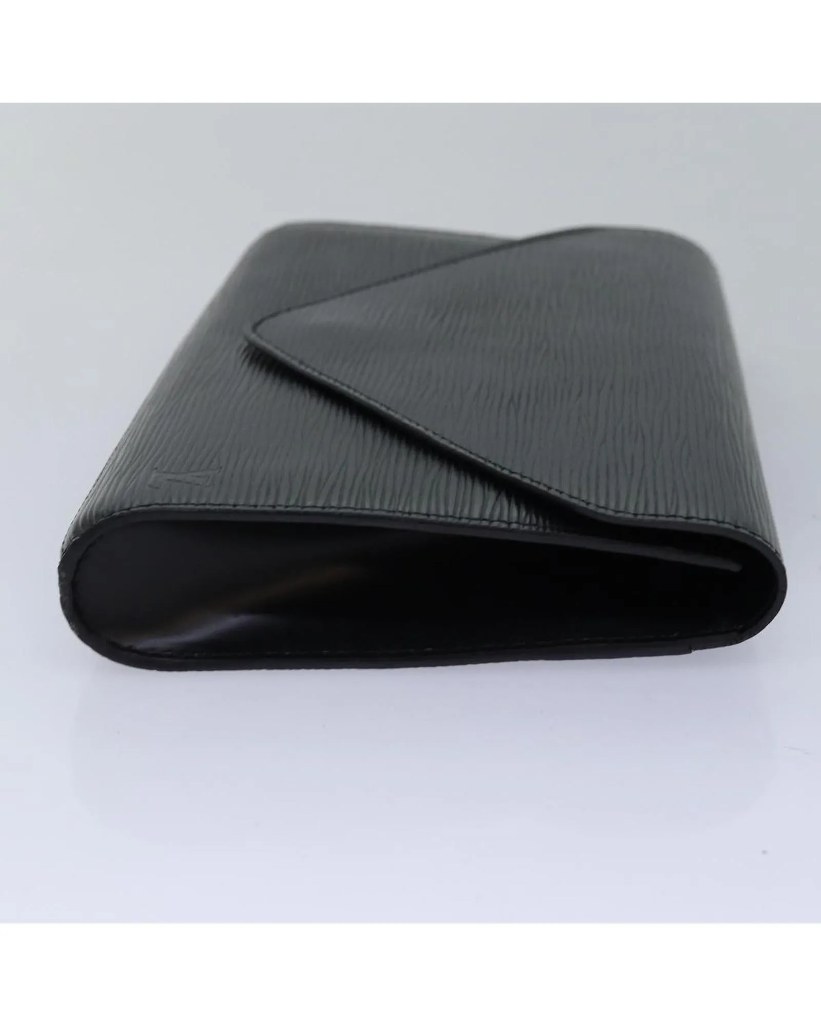 Louis Vuitton Pochette Clutch Bag in Black Epi Leather