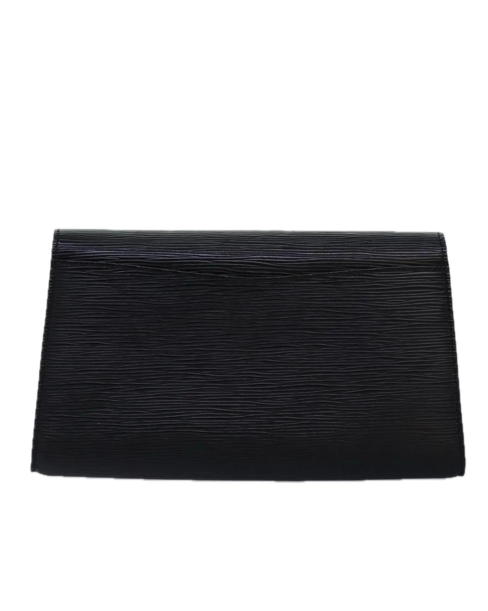 Louis Vuitton Pochette Clutch Bag in Black Epi Leather