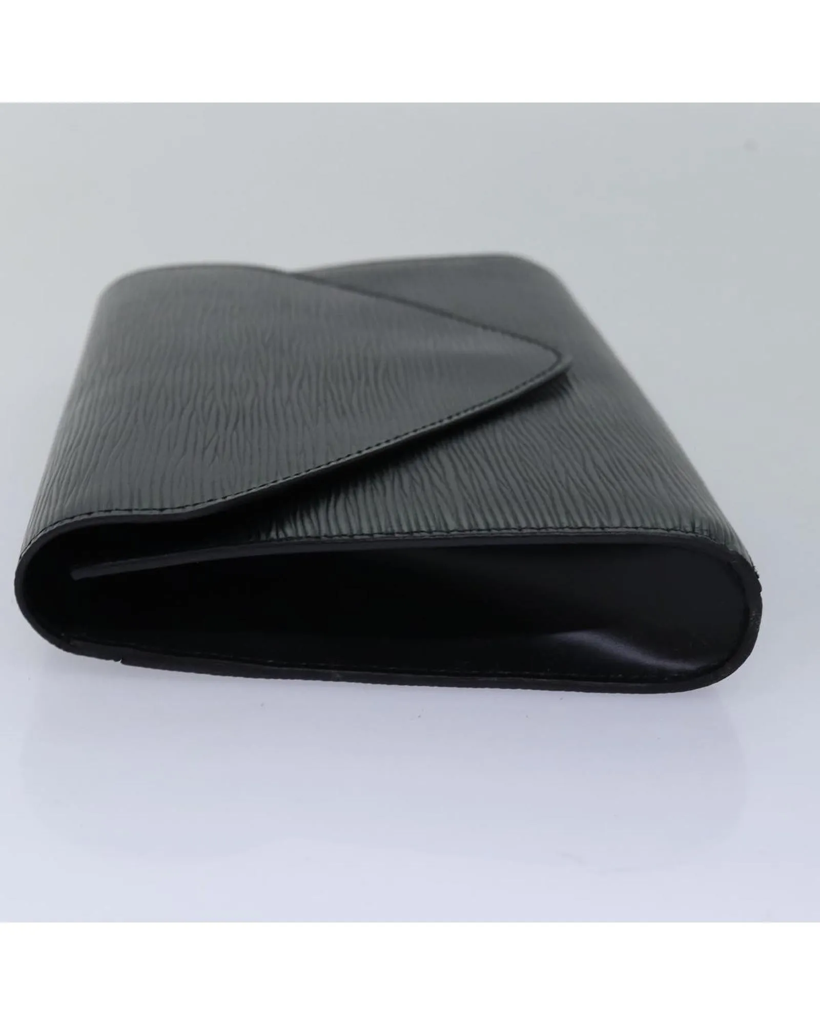 Louis Vuitton Pochette Clutch Bag in Black Epi Leather