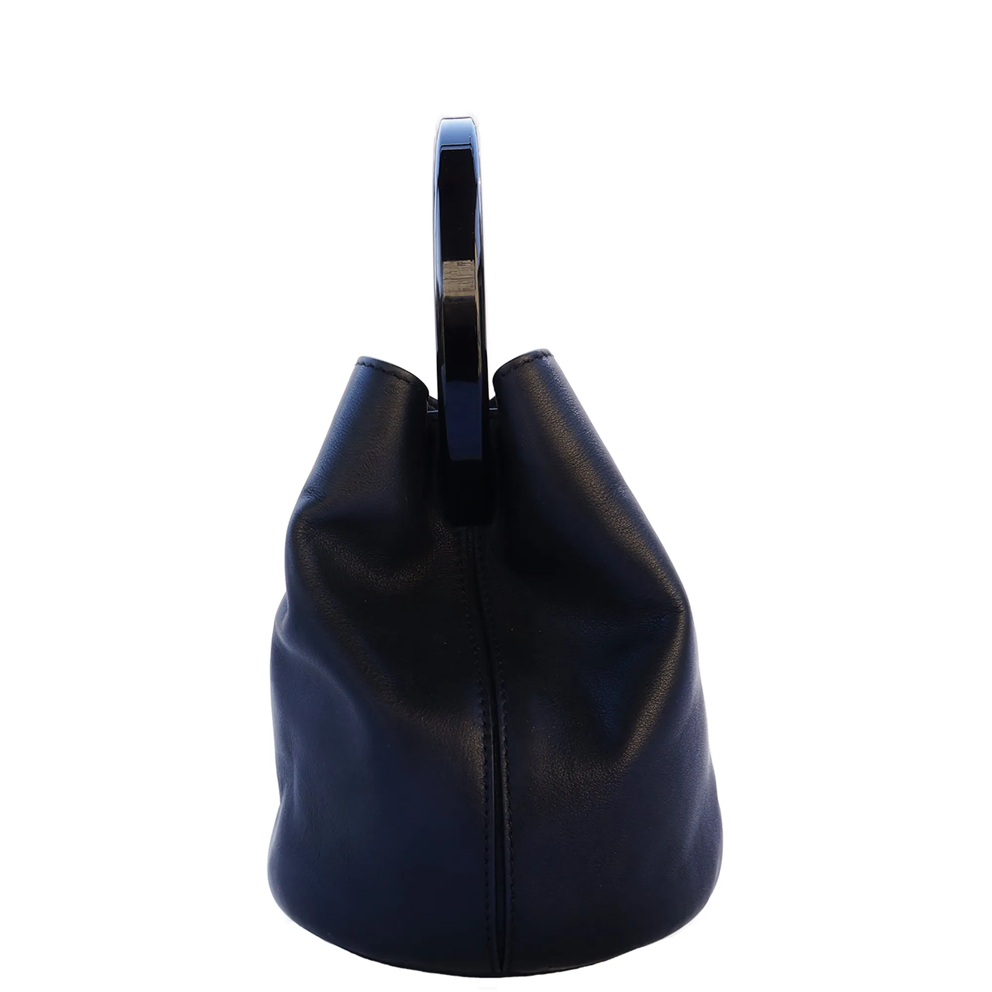 MARNI PANNIERI CALFSKIN LEATHER TOTE BAG