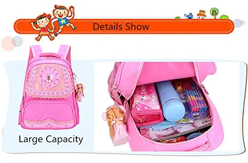 Meetbelify Big Kids School Backpack For Boys Kids Elementary School Bags Out Door Day Pack (purple bag)