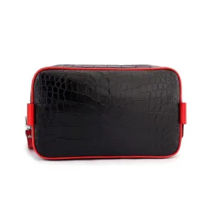 Men's Genuine Crocodile Cluthes Bags Wallet Purse Organizer Crossbody Wrist Bag with Removable Shoulder Strap