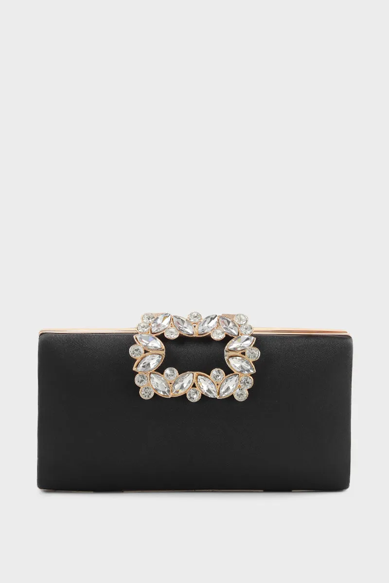 Party Wear Clutch B20797-Black