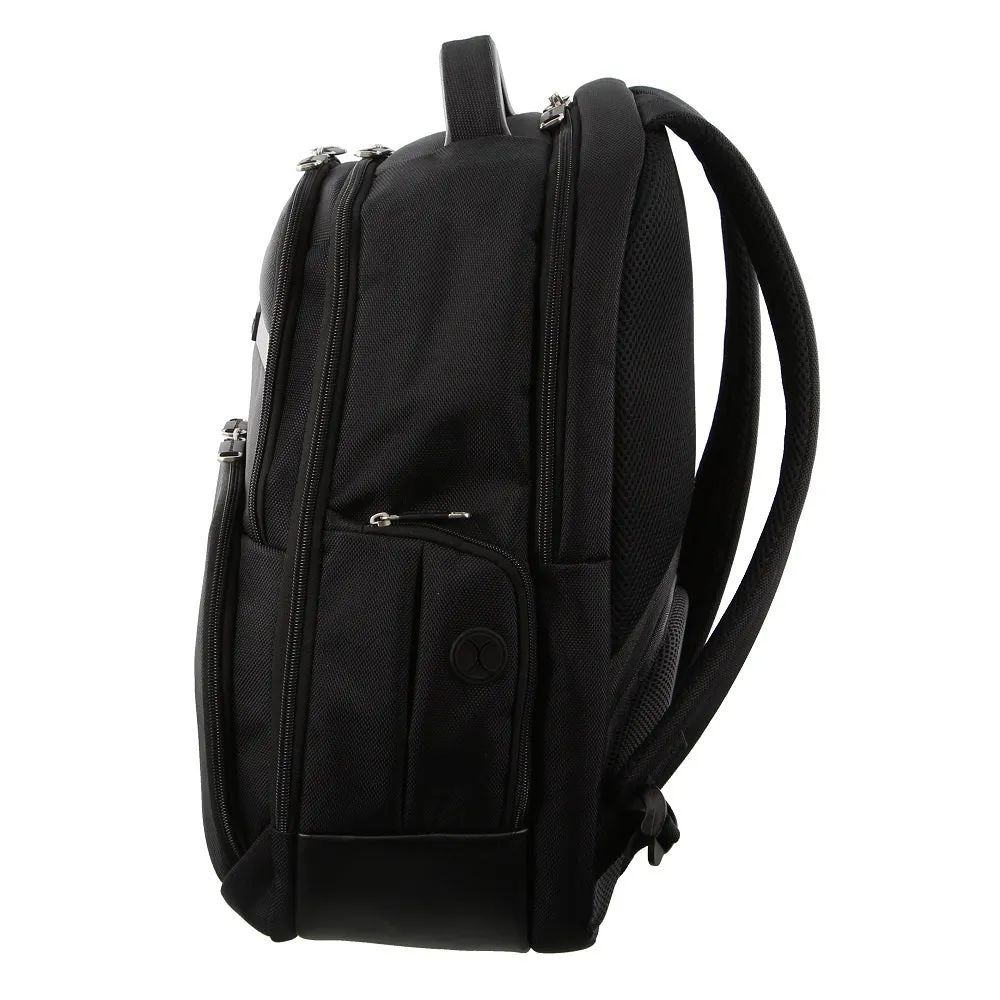 Pierre Cardin 30L 15" Laptop Backpack Travel Luggage RFID (Black)