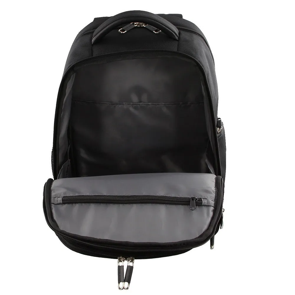 Pierre Cardin 30L 15" Laptop Backpack Travel Luggage RFID (Black)
