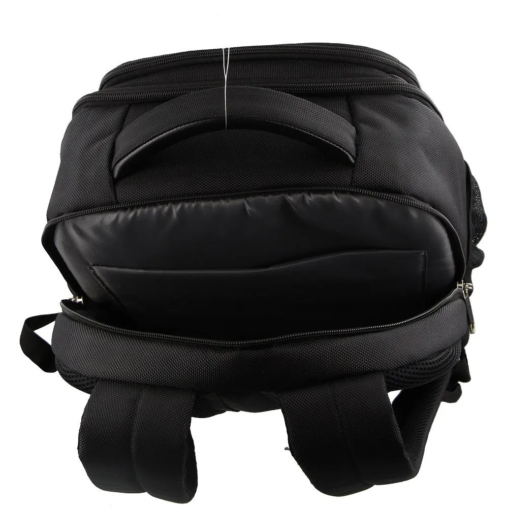 Pierre Cardin 30L 15" Laptop Backpack Travel Luggage RFID (Black)
