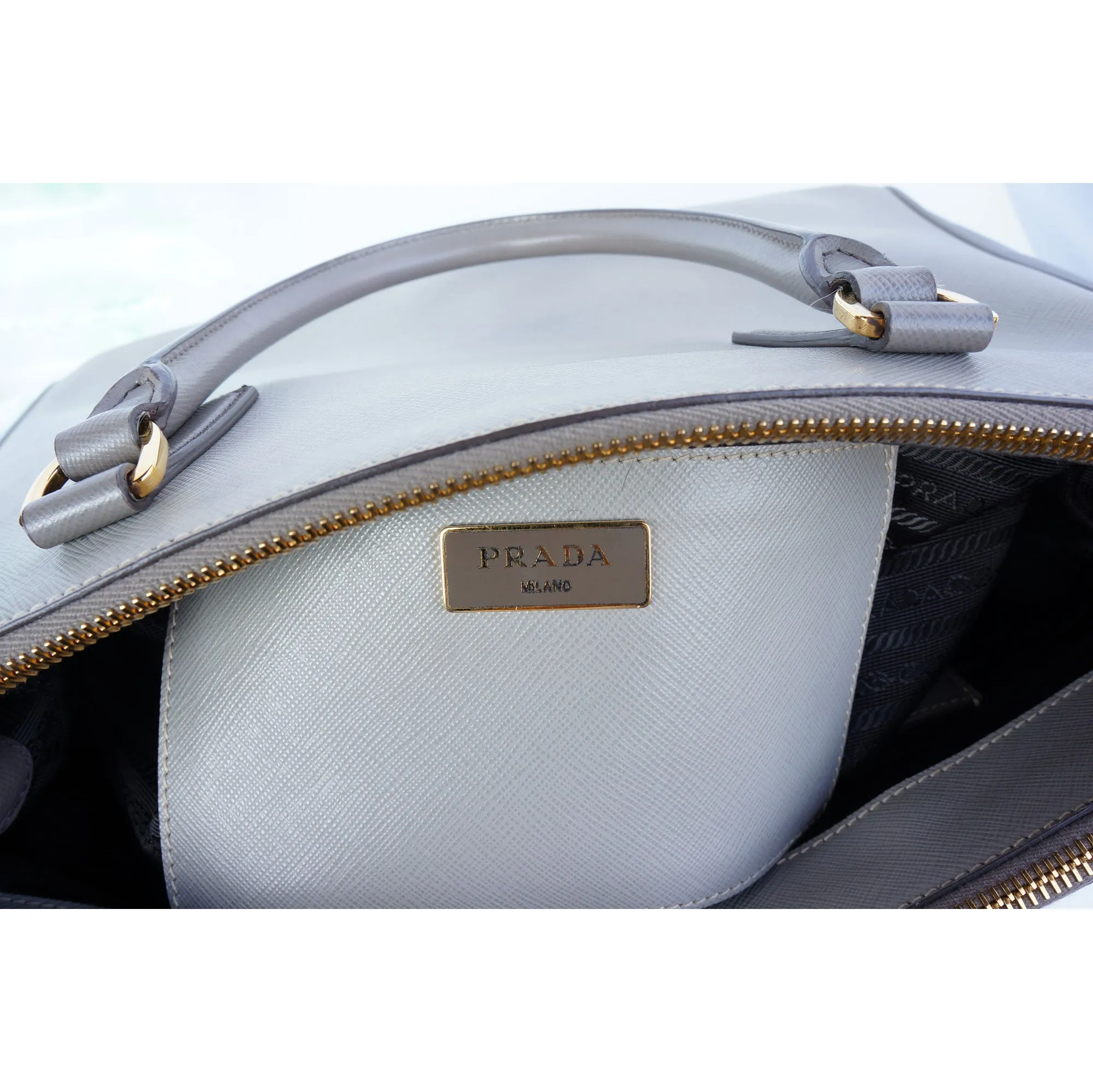 PRADA SAFFIANO LUX LEATHER SHOULDER BAG