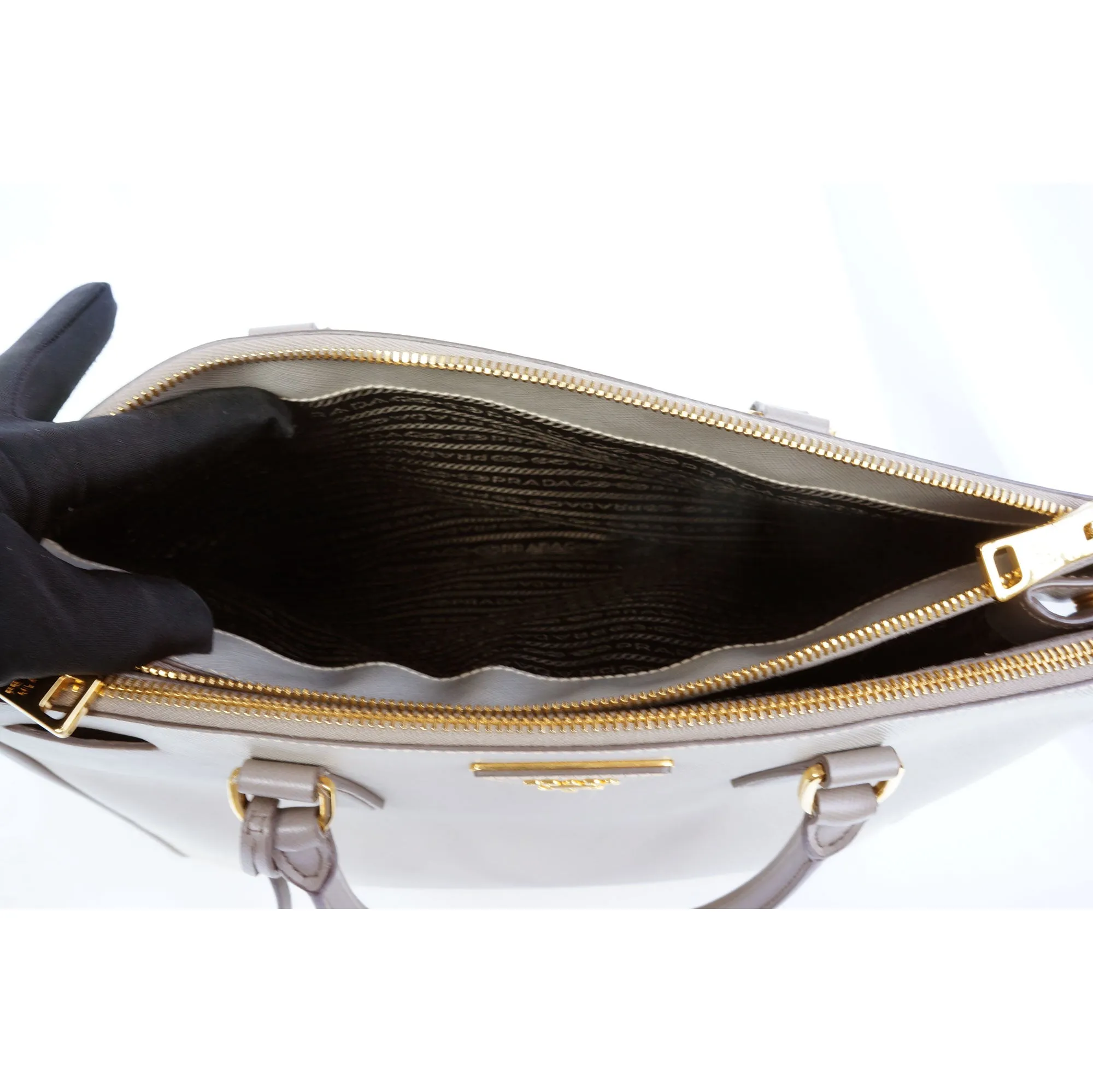 PRADA SAFFIANO LUX LEATHER SHOULDER BAG