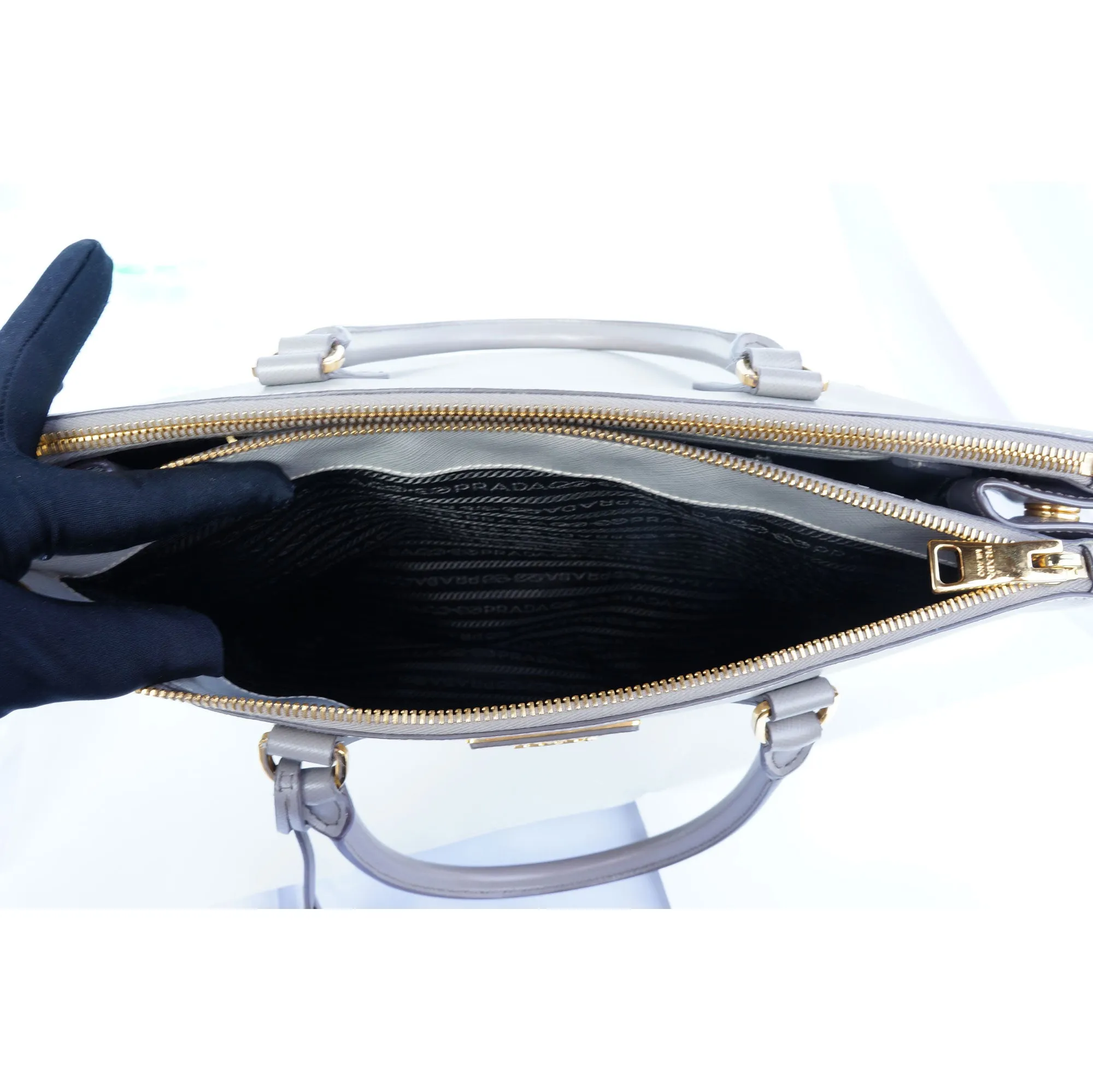 PRADA SAFFIANO LUX LEATHER SHOULDER BAG
