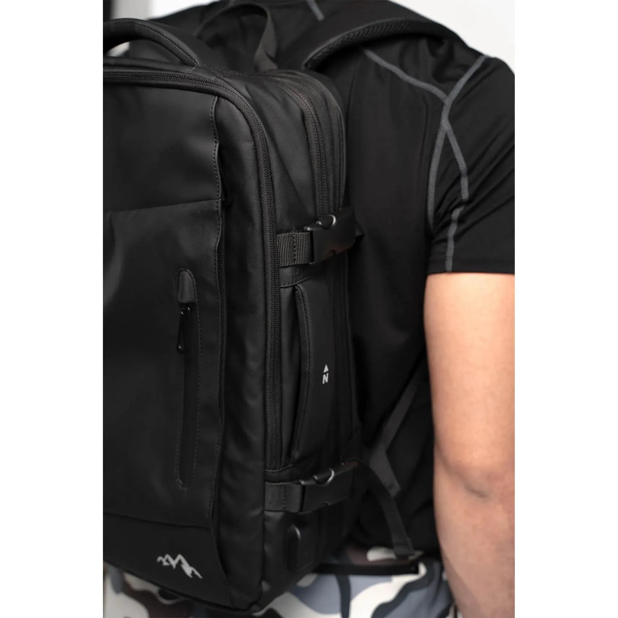 "Voyager" Expandable Backpack With Built-In Rain Coat