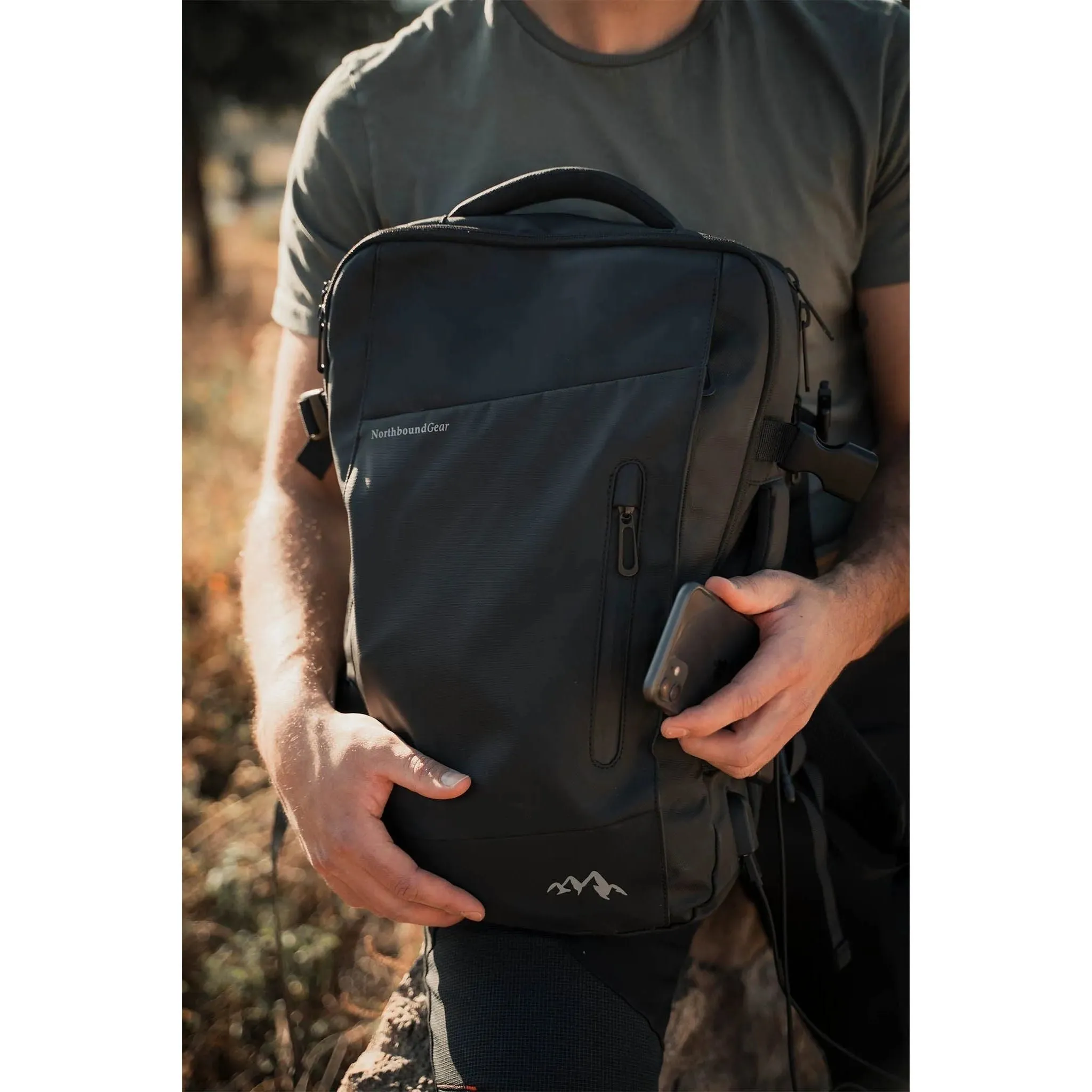 "Voyager" Expandable Backpack With Built-In Rain Coat