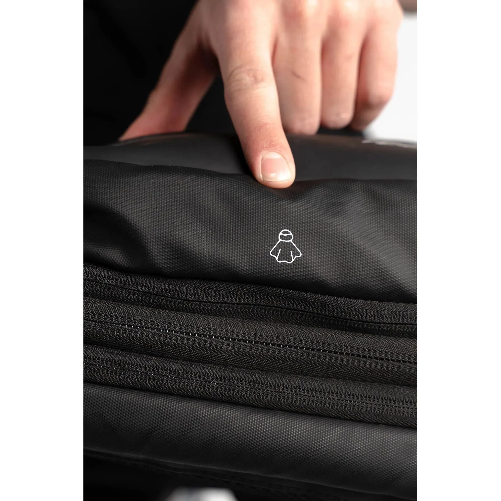 "Voyager" Expandable Backpack With Built-In Rain Coat