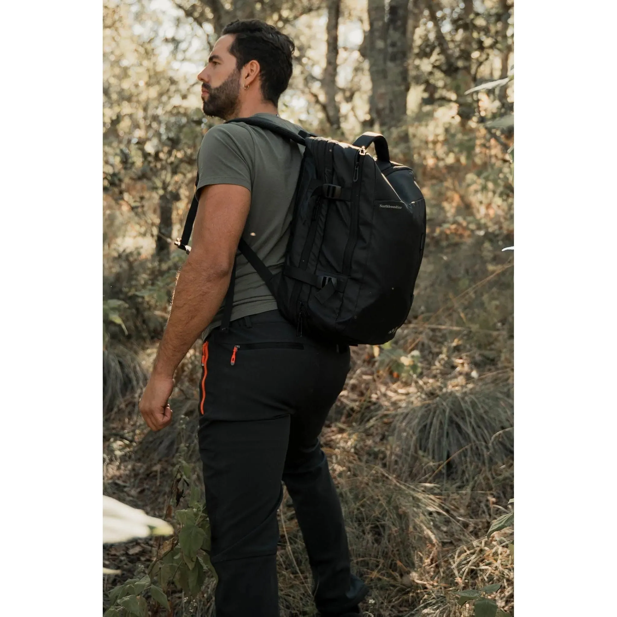 "Voyager" Expandable Backpack With Built-In Rain Coat