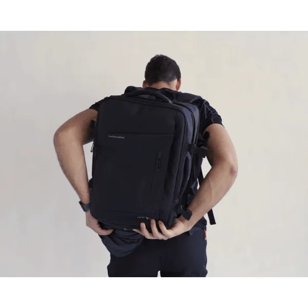 "Voyager" Expandable Backpack With Built-In Rain Coat