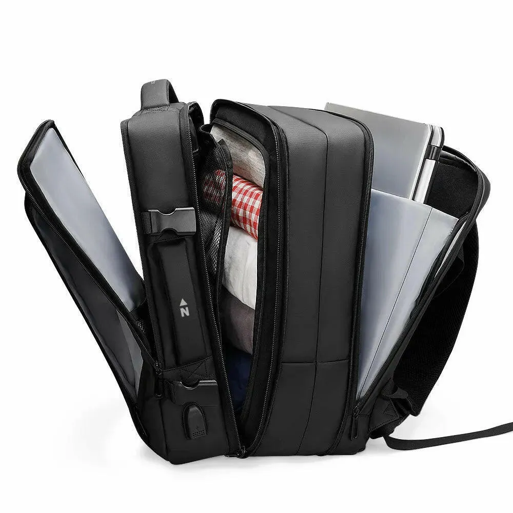 "Voyager" Expandable Backpack With Built-In Rain Coat