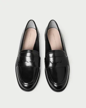 Rachel Black Leather Loafer