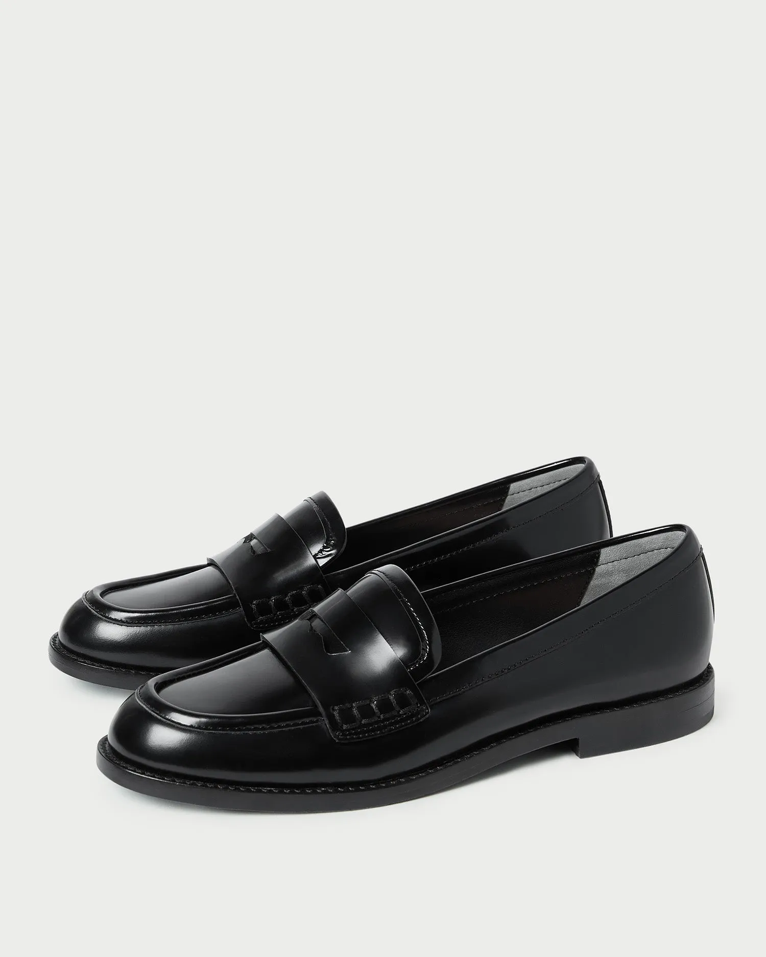 Rachel Black Leather Loafer