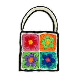 Red Heart Funky Flower Crochet Tote