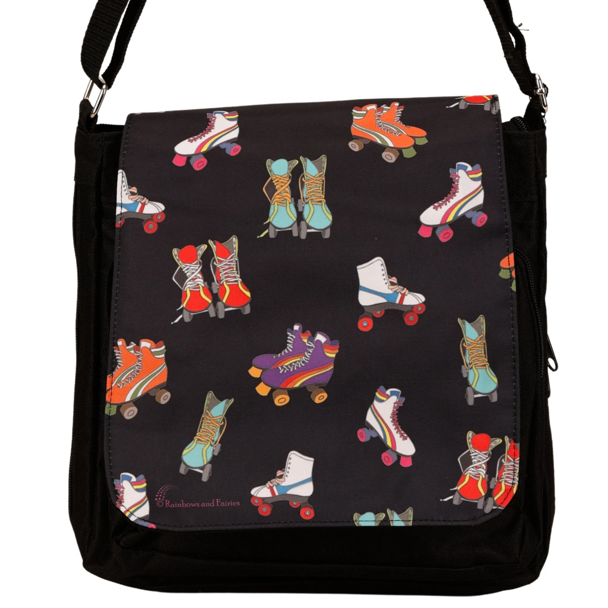 Retro Skates Messenger/Satchel/Crossbody Bag