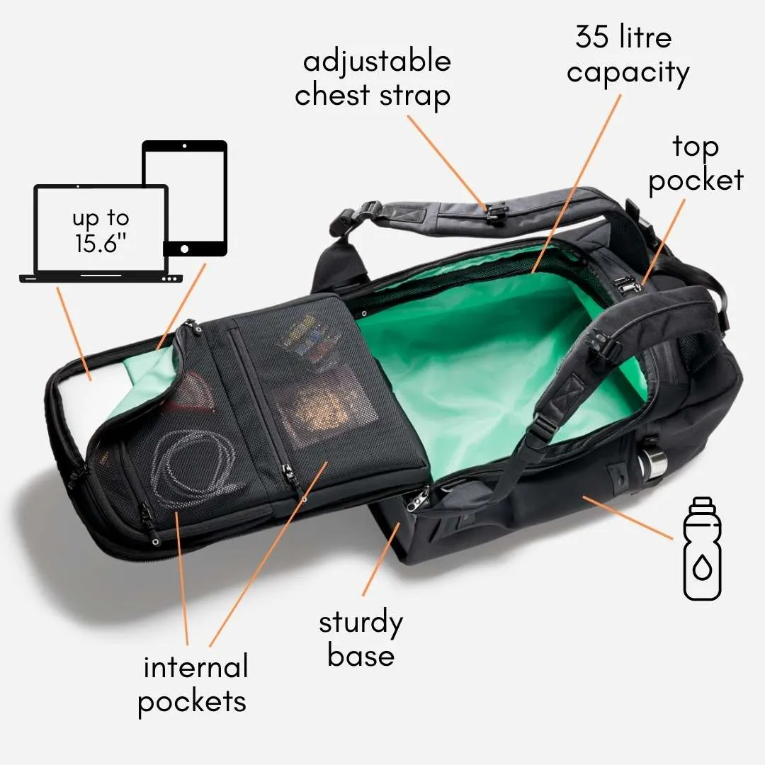 RiutBag X35 Secure Global Travel Laptop Backpack