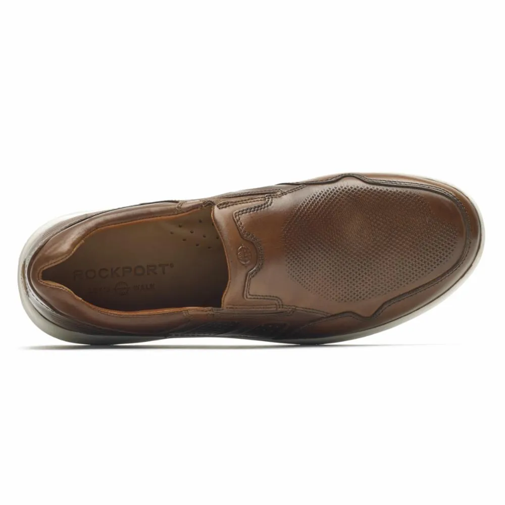 Rockport Men LETS WALK M SLIP-ON TAN/LEATHER