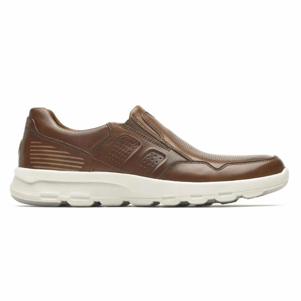 Rockport Men LETS WALK M SLIP-ON TAN/LEATHER