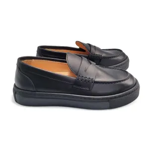 Rondinella Black Penny Slip On Sneaker Loafer 12125