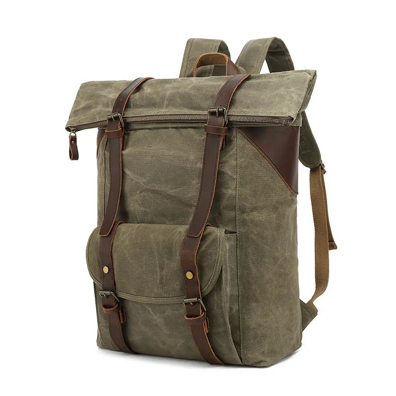 Rue Waxed Canvas Backpack
