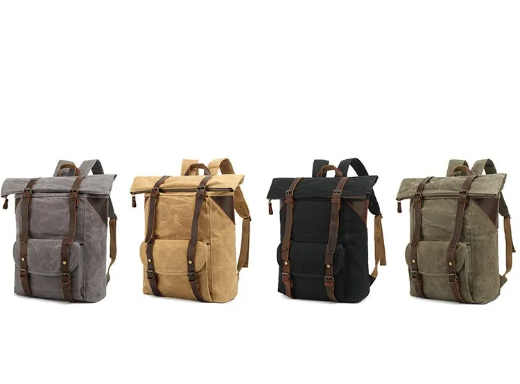 Rue Waxed Canvas Backpack