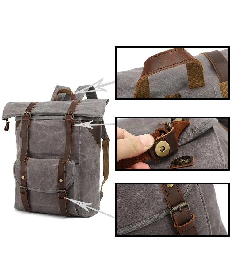 Rue Waxed Canvas Backpack