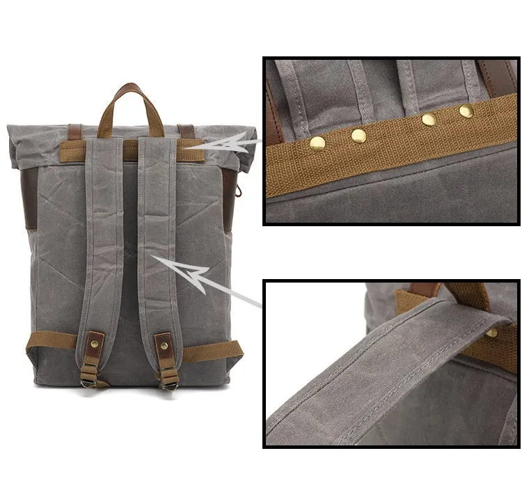 Rue Waxed Canvas Backpack