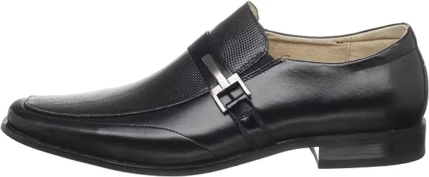 Stacy Adams Men's Beau Bit Perforated Slip-On Loafers  Color Black Size 11.5