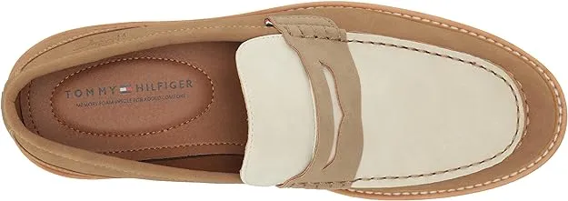 Tommy Hilfiger Men's Sector Slip-On Loafers  Color Medium Natural/White Size 9.5M