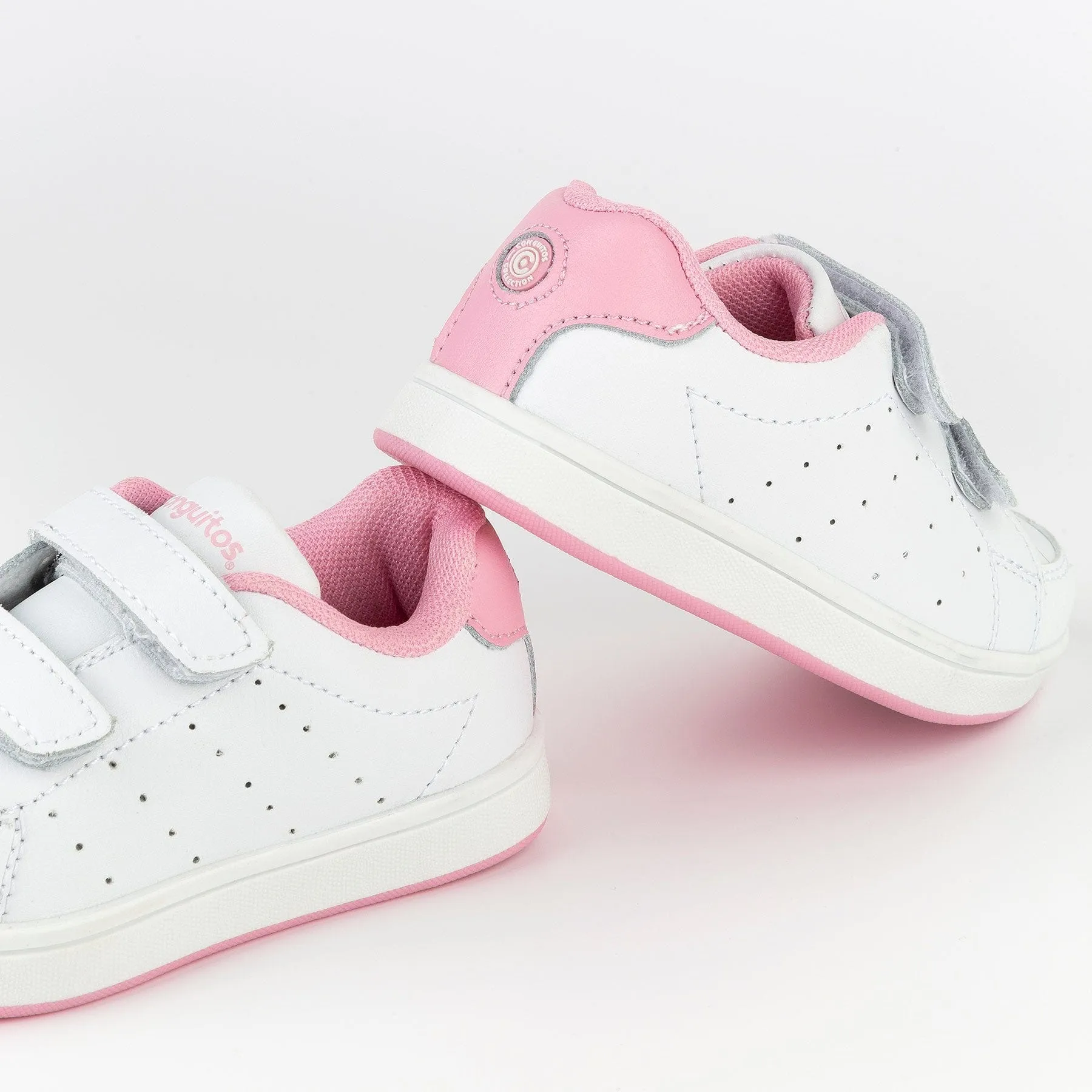 Unisex Pink Washable Leather Trainers