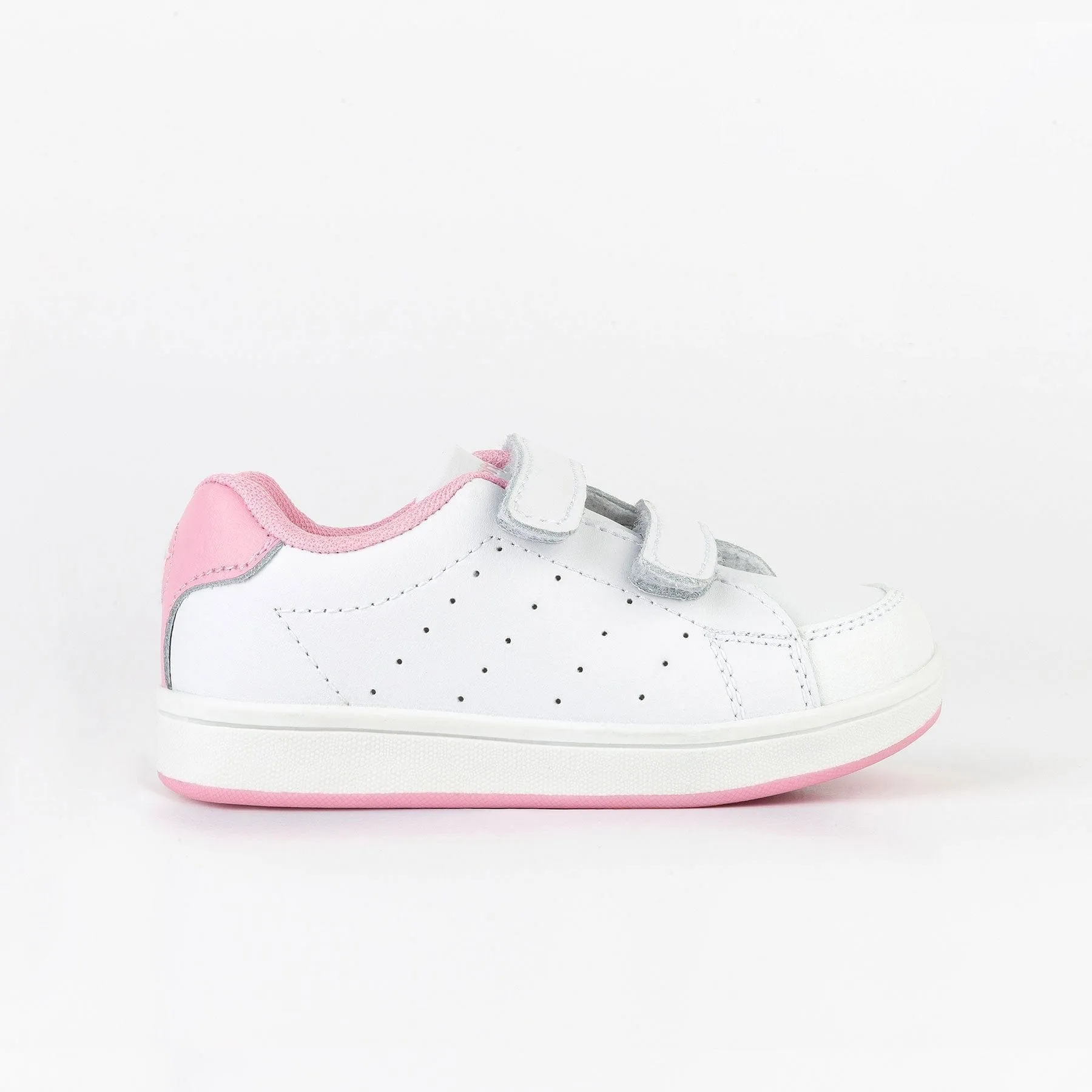 Unisex Pink Washable Leather Trainers
