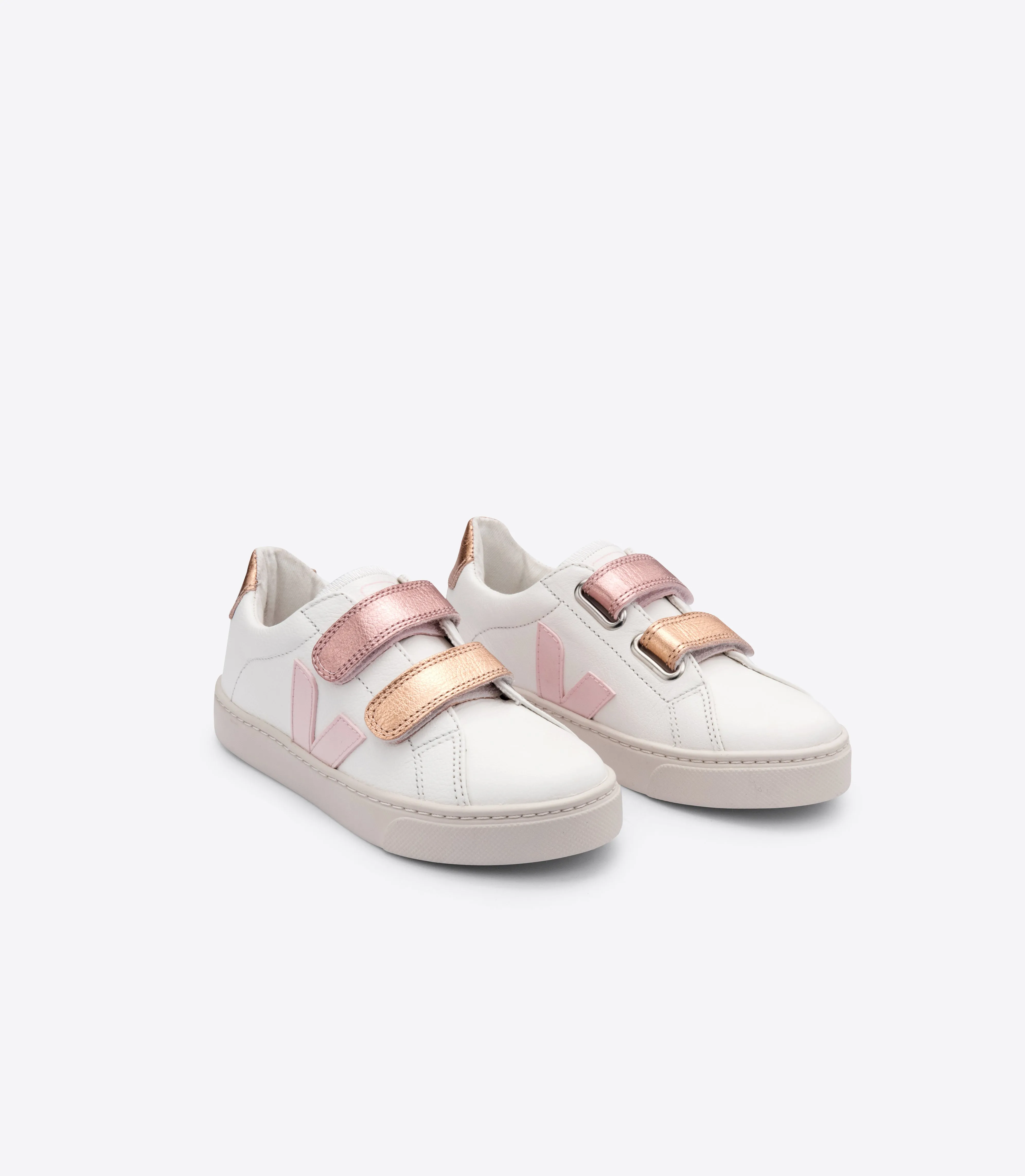 Veja Kids Trainers | Esplar Velcro | White Petale Venus