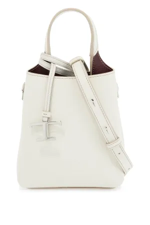 white calf leather crossbody bag with burgundy details XBWAPAT9000QRI B015(BIANCO CALCE) R802(BORDEAUX SC)