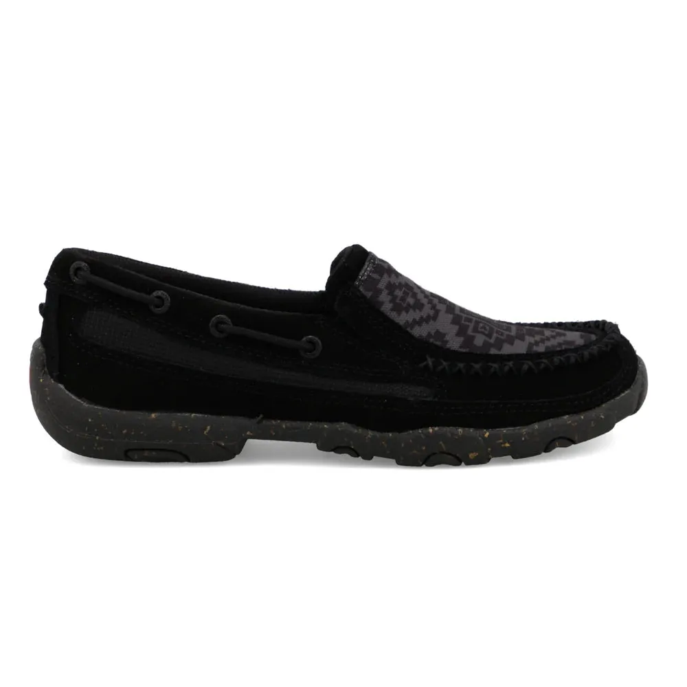 WOMEN'S TWISTED X SLIP ON DRIVING MOC | BLACK - GREY