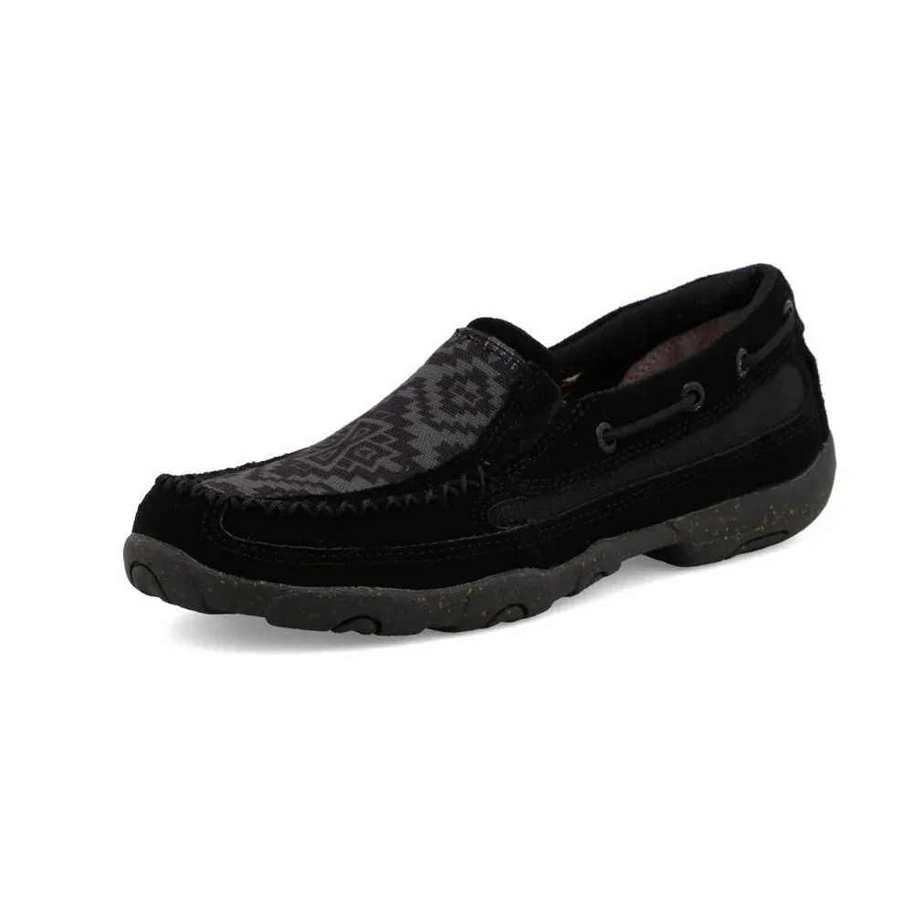 WOMEN'S TWISTED X SLIP ON DRIVING MOC | BLACK - GREY
