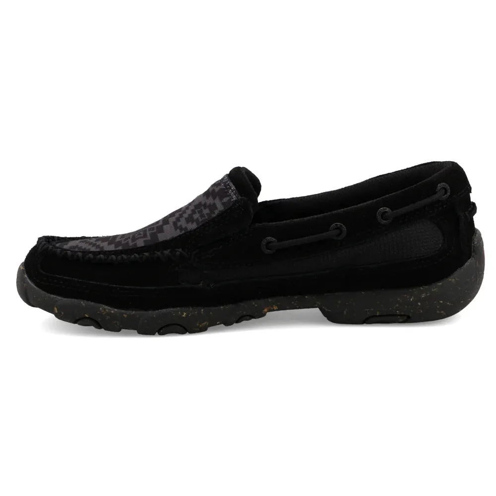 WOMEN'S TWISTED X SLIP ON DRIVING MOC | BLACK - GREY